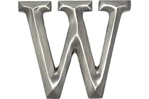 MICHAEL HEALY Monogram Letter W Door Knocker - Nickel