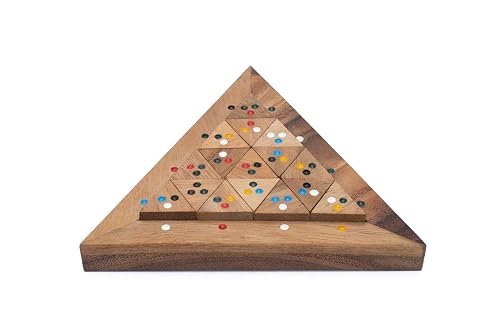 Bermuda Triangle: Handmade & Organic Tiling Sliding Wooden Puzzle for Adults with Free SM Gift Box(Pictured)