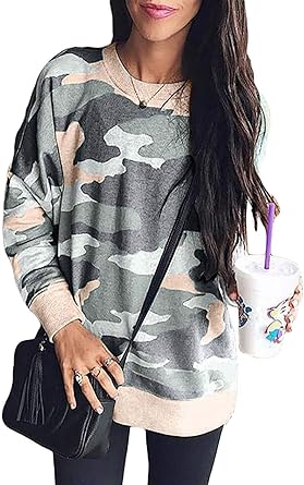 women's oversized camo sweatshirt