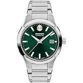 Movado Museum Imperiale Men's Watch - Swiss Automatic, Self-Winding, Stainless Steel Bracelet - Classic, Luxury Fashion Timepiece for Him - 40mm