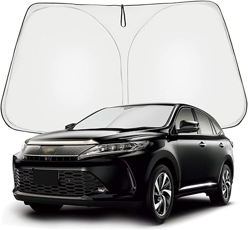 Amazon Ruiya 新型 トヨタ ハリアー 80系 専用 サンシェード フロントガラス用 パラソル 車用サンシェード Uvカット 日よけ 車中泊 折り畳み式 カスタムパーツ サンシェード 車 バイク