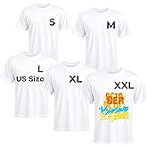 Joyclub White T Shirts Polyester Bulk Sublimation Blanks Wholesale Unisex Crew Neck Short Sleeve for Heat Transfer