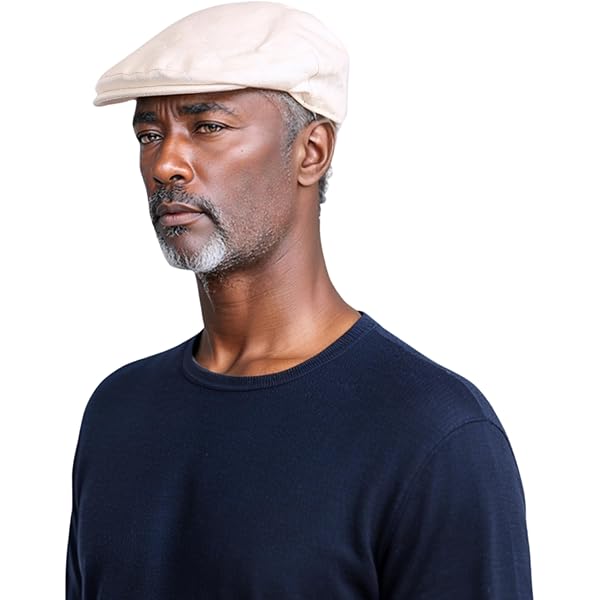 Newsboy Caps For Men And Women - 100% Linen Plain Baker Boy Mens Flat Cap - Classic Peaky Blinders Style Summer Hats For Men (US, Alpha, Small, Standard, Beige) At Men's Clothing Store