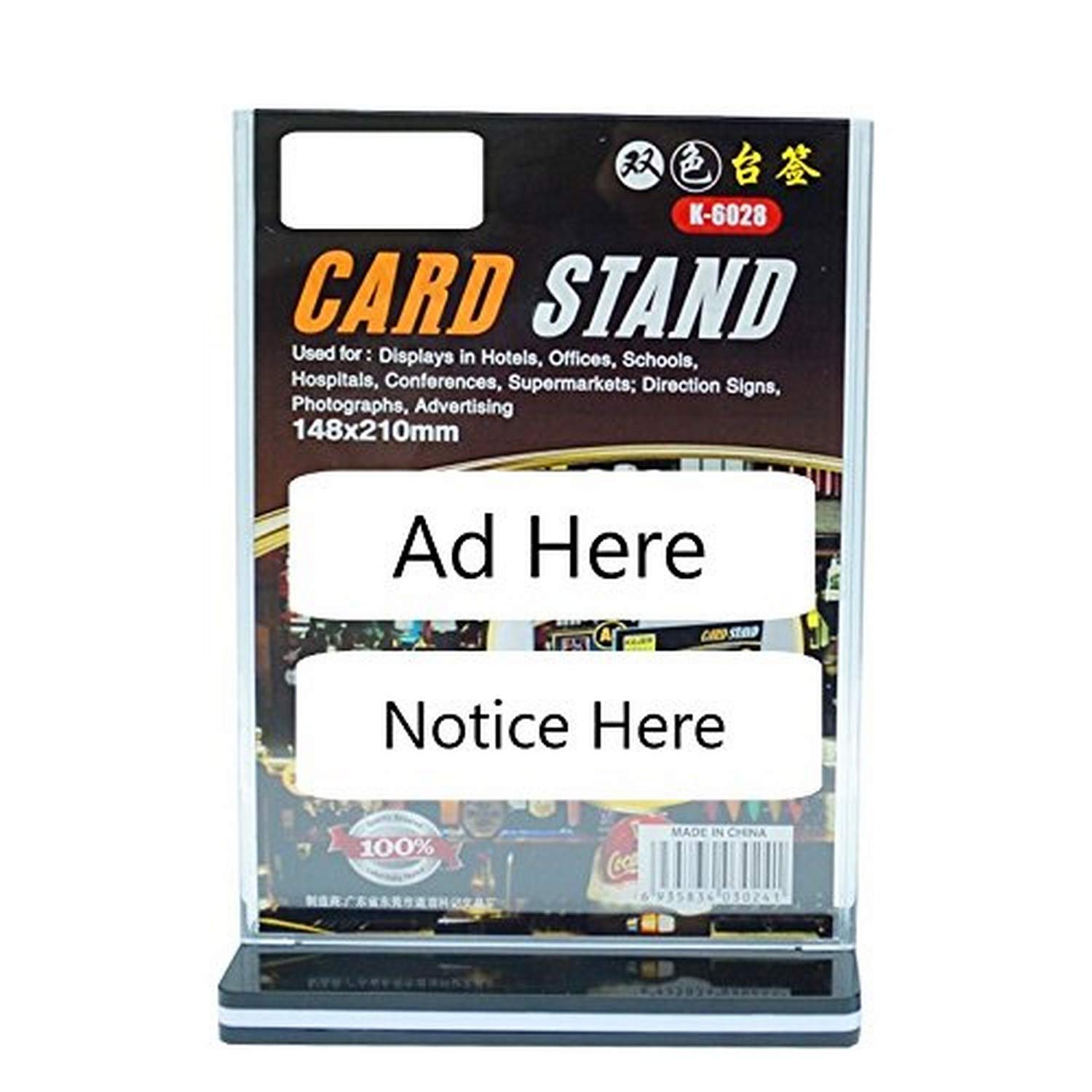 Polmart 3 Piece Tabletop Countertop Card Display Stand, Medium