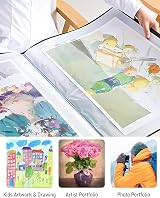 Nicpro Art Portfolio 11x17 Large Portfolio Binder 60 Pages 30 Pockets view 8