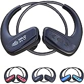 HiBOMASOON Swimming Headphone Underwater Waterproof Bluetooth ipx8 Black 32G MP3 Player,in Ear no Falling, for Running Diving Cycling Hiking Gym Spa Other Sports(Black)