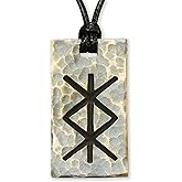 Baldur Jewelry - Elder Futhark Bind Protection Rune Necklace - Talisman Pendant Amulet - Viking Runes Norse Jewelry - Viking Jewelry for Men Women - Gifts for Men
