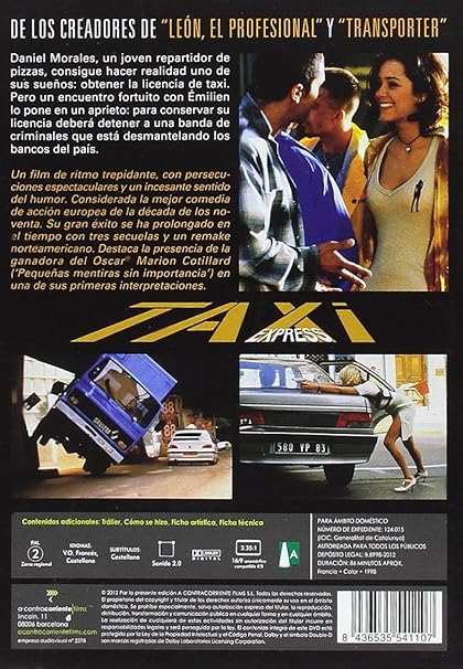 Taxi Express Dvd Amazon Es Samy Naceri Manuela Gourary