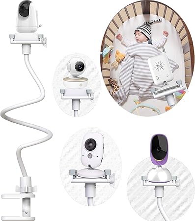 Baby Camera Monitor Holder Universal Shelf Baby Monitor Mount Stand For Crib Nursery Holder And No Drilling A Adjustable Safer Flexible Camera Stand For Baby Room Compatible With Most Baby Monitors