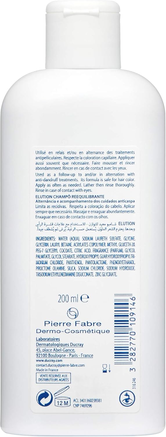 Ducray Elution Rebalancing Shampoo 200ml, 200 ml (Pack of 1) - Image 3