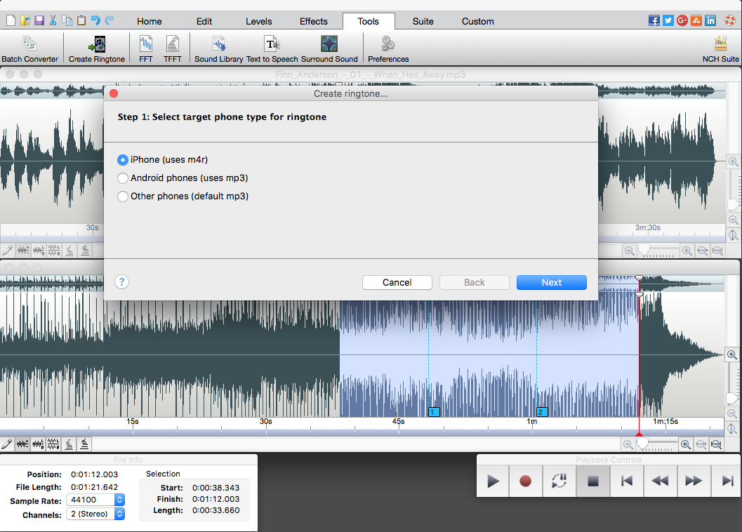 WavePad Free Audio Editor – Create Music and Sound Tracks with Audio Editing Tools and Effects [Download] - Thumbnail 6