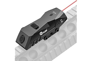 CVLIFE Rechargeable Rifle Laser Sight Compatible with Picatinny Rail, Low Profile Tactical Green/Red Laser Sight for 21MM Picatinny Rail, Green/Red Laser Beam with Strobe Function
