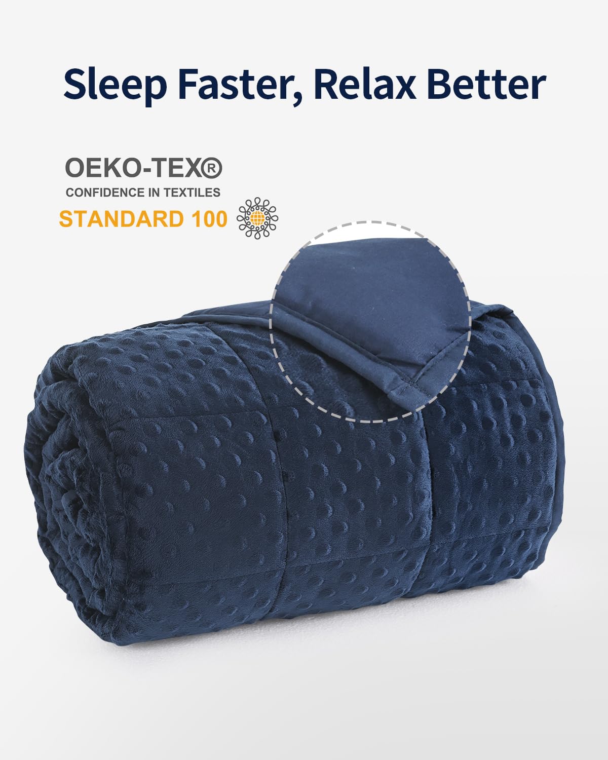 Mr. Sandman Weighted Blanket for Adults, Minky