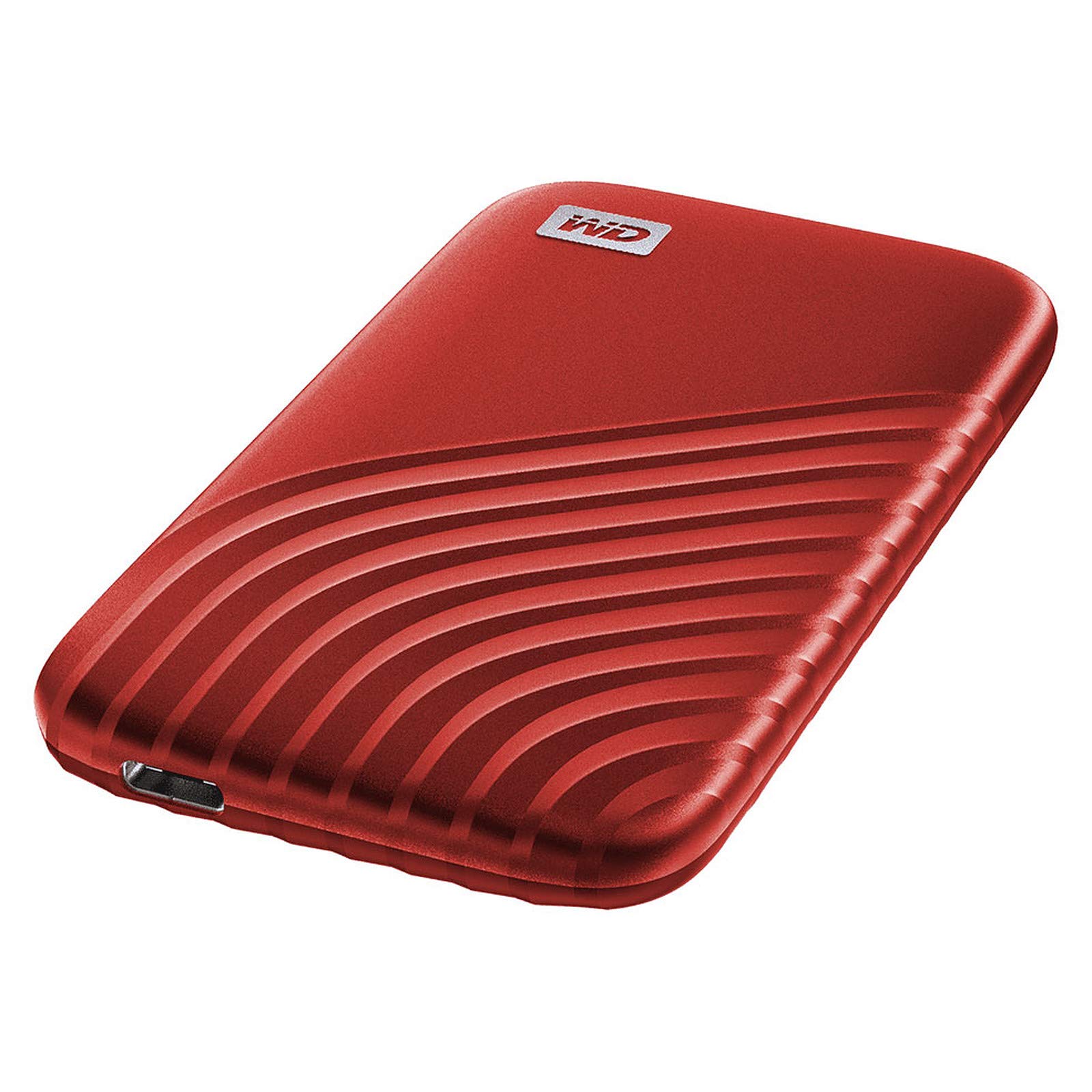 WD 500GB My Passport Portable SSD, External NVMe Solid State Drive, USB-C, up to 1050 MB/s, Works with PC, Xbox and Playstation, 2-meters drop resistance, Red