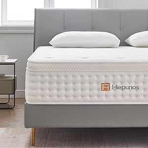 Hiepunos Matratze 160x200 cm 28cm Höhe 7-Zonen Federkernmatratze Orthopädische Taschenfederkernmatratze mit Comfort Memory-Schaum Schicht, Härtegrad H3, Rückenentlastende,100 Nächte Probeschlafen