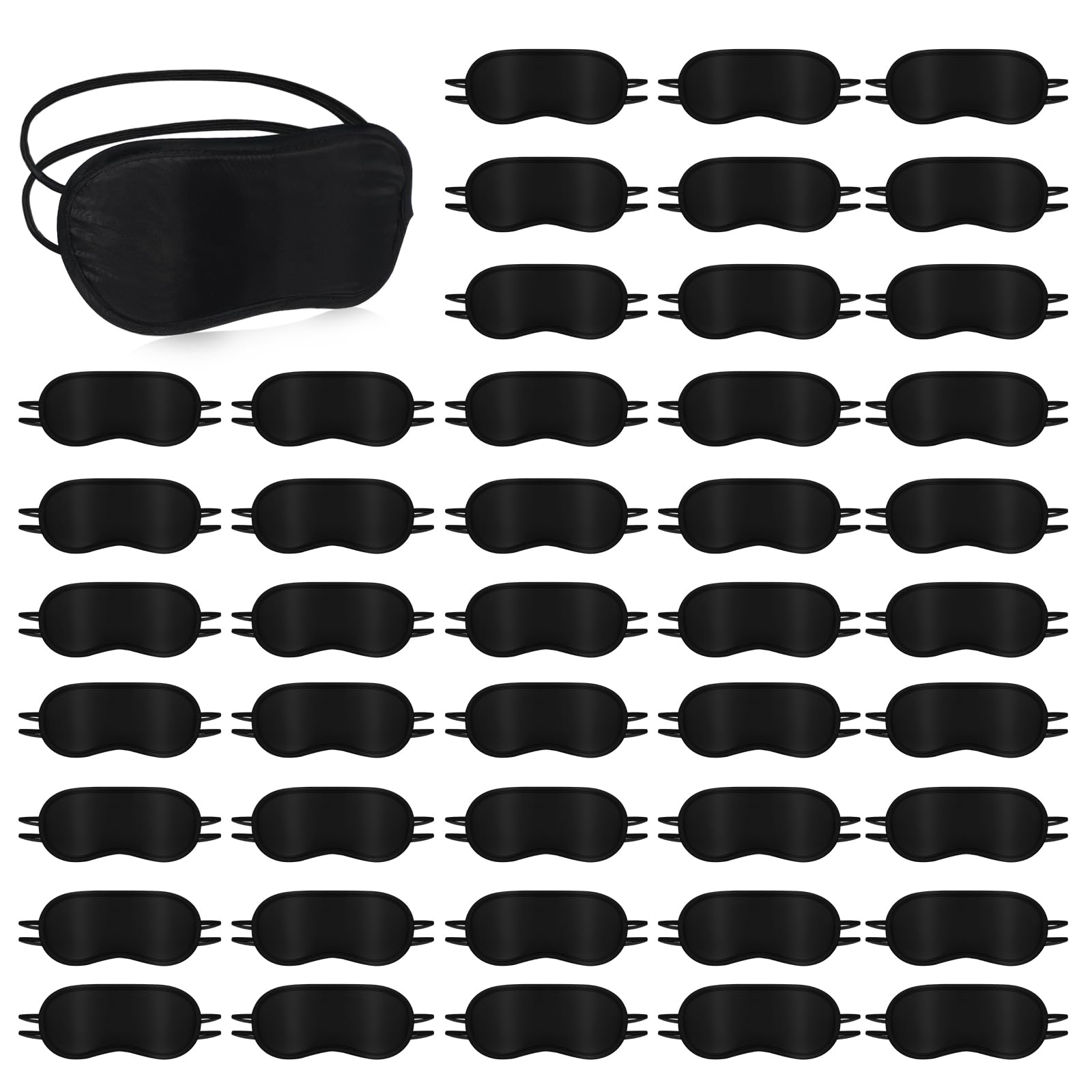 Photo 1 of 120 Pack Eye Mask Disposable Blindfolds for Games with Nose Pad Soft Eyes Cover Party Pack Sleep Eyes Masks Eye Shade Mask Women Men (Black)