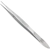 Scientific Labwares Fine Precision Stainless Steel Lab Tweezers/Forceps with Medium Tips