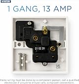 Status 13A Switched Single-Gang Wall Socket 250V White S1G13AWS8 view 3