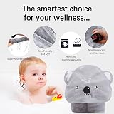 HiABsee Baby Towel Hooded Koala 80x80cm Ultra Soft Coral Fleece Newborn view 4