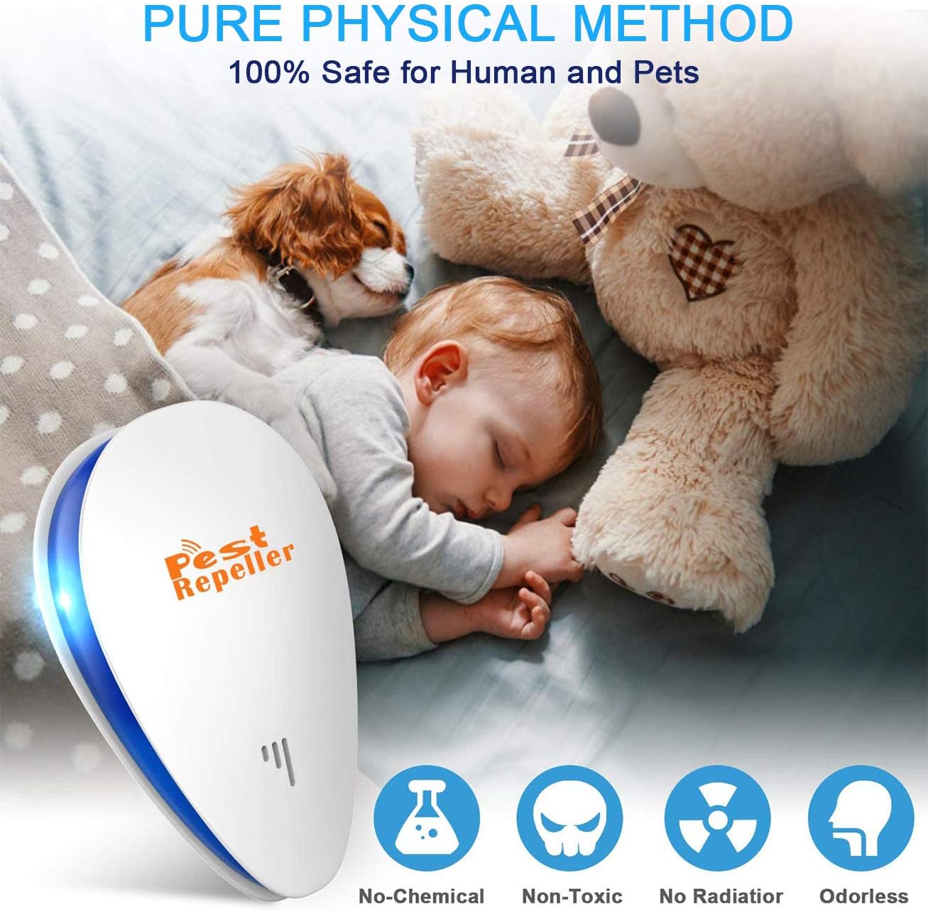 Tosreny Ultrasonic Pest Repeller,(6 Pack) Electronic Bug Repellent Plug-in Indoor. Repel Bugs Mice Roaches Ants Spiders Rats Bats Birds Flies Mosquitoes Fleas Rodents and Insects-White: Health & Personal Care