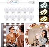 OSDUE Hollywood Mirror Lights 10 LED USB Dimmable 3 Color Modes 9 Brightness view 8
