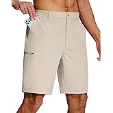 SERAMY Mens Golf Dress Shorts Stretch Dry Fit 6 Pockets 9 Inch Inseam Lightweight Breathable for Hiking Casual Work
