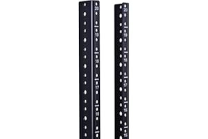 RackPath 20U Vertical Server Rack Rail Pair Kit, DIY Rack Build, 12-24 Screws x80