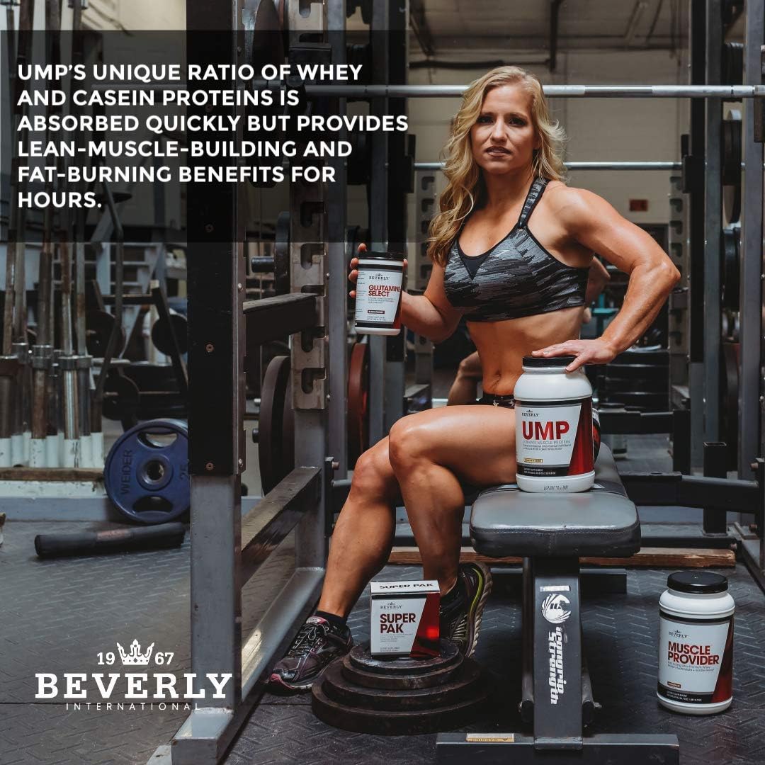 Beverly International UMP Protein Powder 30 servings, Vanilla. Unique whey-casein ratio builds lean muscle and burns fat for hours. Easy to digest. No bloat. (32.8 oz) 2lb .8 oz: Health & Personal Care