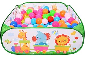 BEESTECH Toddler Ball Pit, Large Pop Up Animal Ball Pits, Play Tent for Babies Toddlers Boy Girls 1, 2, 3 Years Old, Indoor Outdoor Play(Balls Not Included)