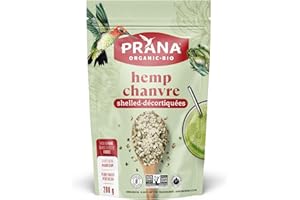 Prana Hemp – Organic Shelled Seeds | Keto Non-GMO, Gluten Free, Vegan| Source of Iron | 5g of Protein| 200g