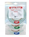 Scor-Tape Bundle 1 each of 1/8', 1/4', 1/2', by 27 Yards (201, 202, 203) Double Sided Adhesive