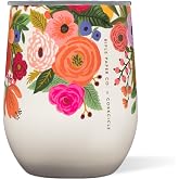 Corkcicle x Rifle Paper Co. 12 oz Insulated Tumbler, Garden Party | Triple Insulated, Cold 6 Hrs, Hot 3, 12 oz Capacity, Shatterproof Lid, Easy-Grip Sides, Garden Party Design