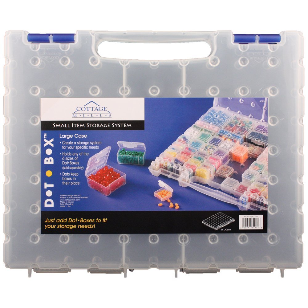 DotBox® Large Case - Use this empty case to create a custom storage system to meet your needs by filling it with any of 6 sizes of DotBoxes sold separately. Perfect small item storage system.
