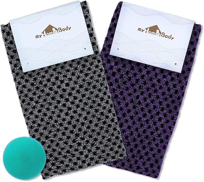 myHomeBody Extra Long Exfoliating Washcloth Back Scrubber 43in Set