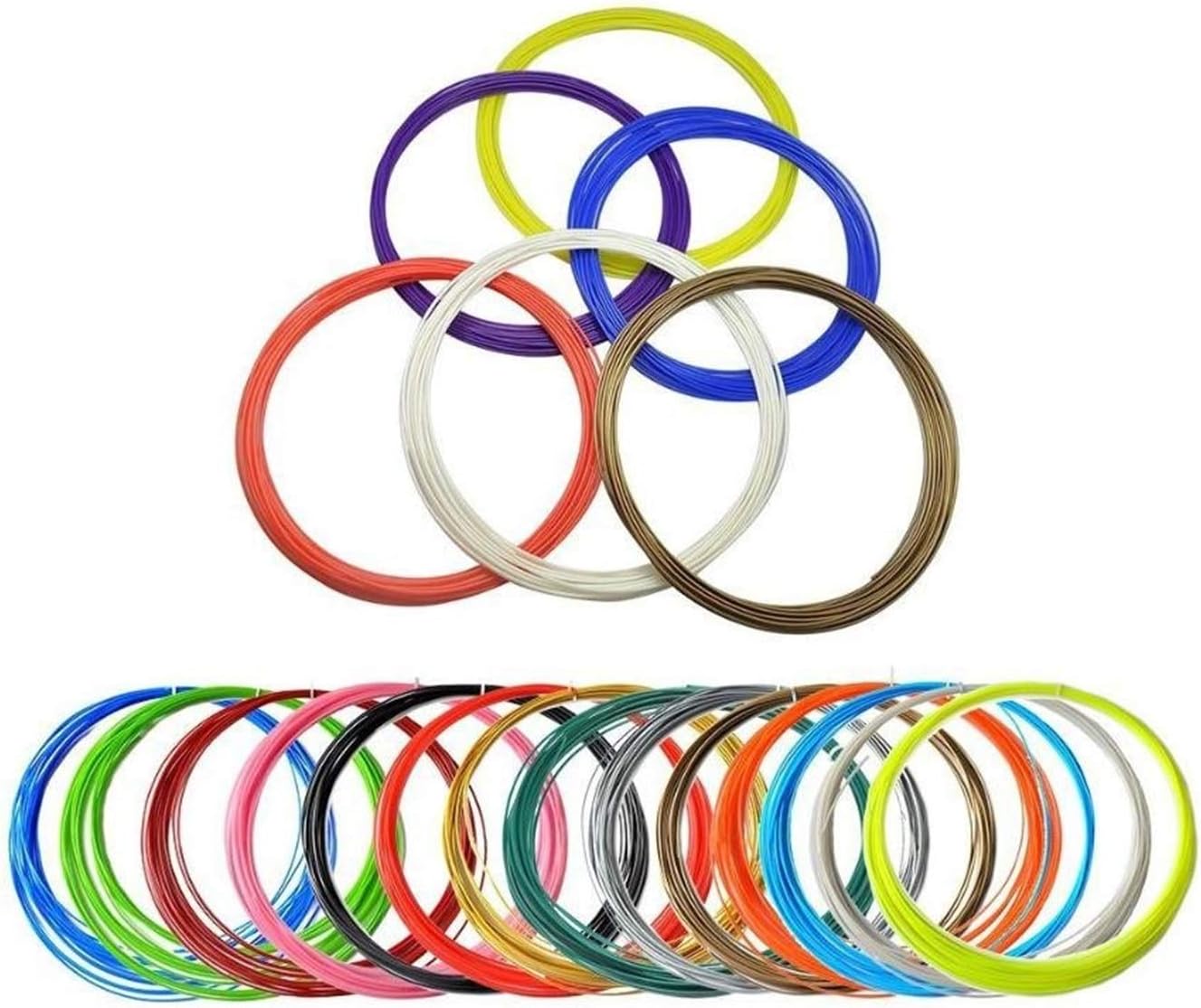 3D Pen Printer filament refills - 1.75mm ABS 852 Linear Feet | 32 Feet Each Color | Fun ABS Sample Pack of 26 Different Colors Includes 3 Identified Glow in the Dark By ATK3D (ABS)