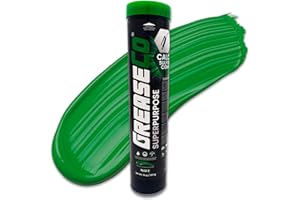 GREASECO Green and Tacky Calcium Sulfonate Grease | High Temp | EP | Marine Boat | Stern Drive | Trailer Axle | Wheel Bearing | Single Cartridge for Grease Gun | NLGI 2 | SuperPurpose