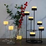 CANDLE IDEA 24x LED Flameless Flickering Tea Lights Battery Operated Warm White view 2