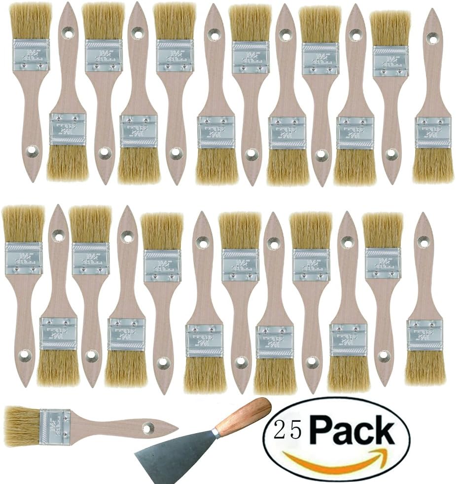 BOHUIYUANTUO Paint and Chip Paint Brushes for Paint, Stains (1.5 inch)