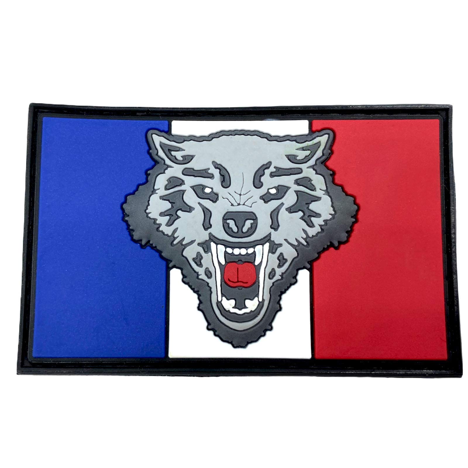 France French Wolf Flag Airsoft PVC Morale Cosplay Team Patch