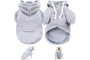 Dog Hoodie Pet Clothes for Dog Cat Dog Sweaters Small Breed Fashion Puppy with Fruit Snack Zipper Pocket Dog Cat Drawstring S