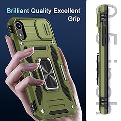 DEERLAMN for iPhone XR Case with Slide Camera