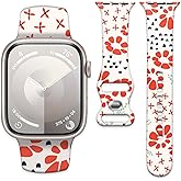 AFPRNK Compatible with iWatch Band 38mm 40mm 41mm 42mm for Women Girl, Cute Fadeless Replacement Strap for iWatch SE Series 10 9 8 7 6 5 Ultra