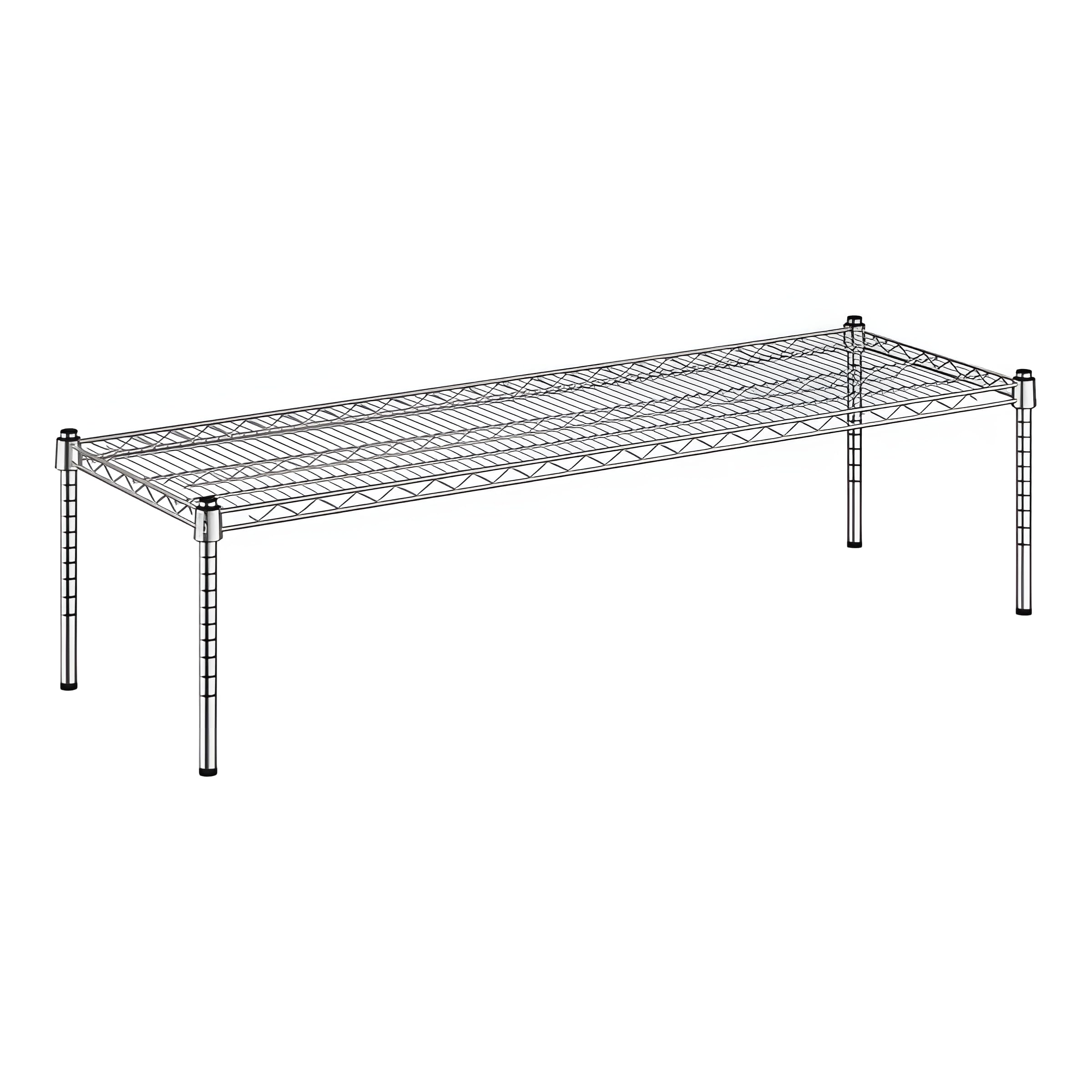 Zedfire 18" x 54" x 14" Chrome Wire Storage