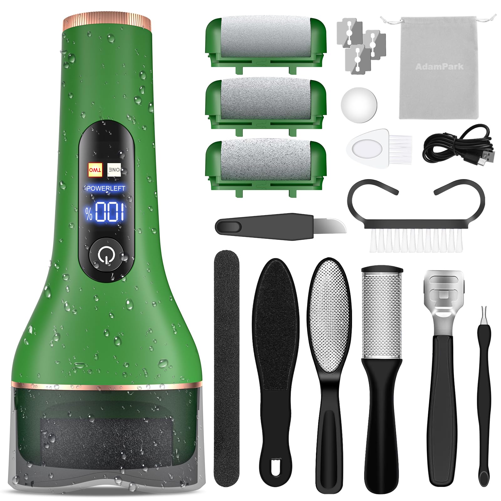 Photo 1 of Electric Callus Remover for Feet,Rechargeable Portable Electronic Foot File Pedicure Kits,Professional Waterproof Pedi Feet Care Tools Wet&Dry Foot Scrubber File Perfect for Hard Cracked Dry Dead Skin