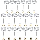 Hicello 20Pcs Decorative Mirror Screws, Stainless Steel Screw Cap/Cover 22mm for Fasteners, Sign/Advertising Hardware, Nails,
