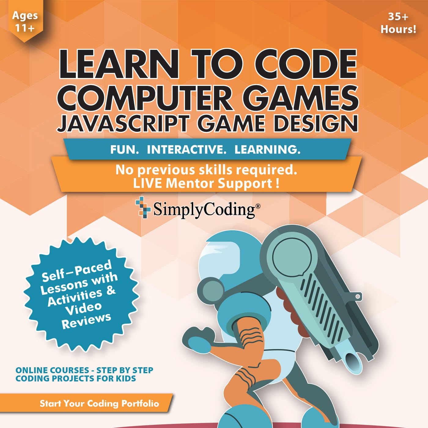 Coding for Kids: Learn to Code Javascript - Video Game Design Coding Software - Computer Programming for Kids, Ages 11-18, (PC, Mac, Chromebook Compatible)