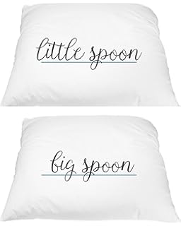 Cushions Big Spoon Little Spoon Pillow Cases Cushion Bed Love
