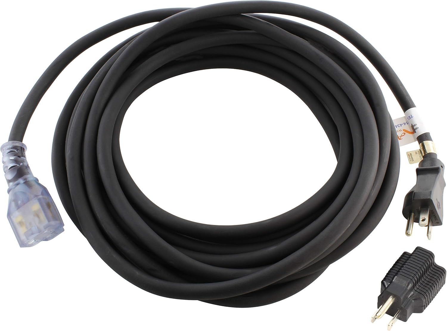 AC WORKS Heavy Duty Durable Extension Cord (25FT- 15/20A 125V)