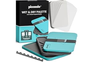PICCASSIO Stay Wet Palette for Acrylic Painting, Easy to Clean, Sturdy and Durable, Ideal for Painting Miniatures, Warhammer Painters, Students, Beginners, and Hobbyists