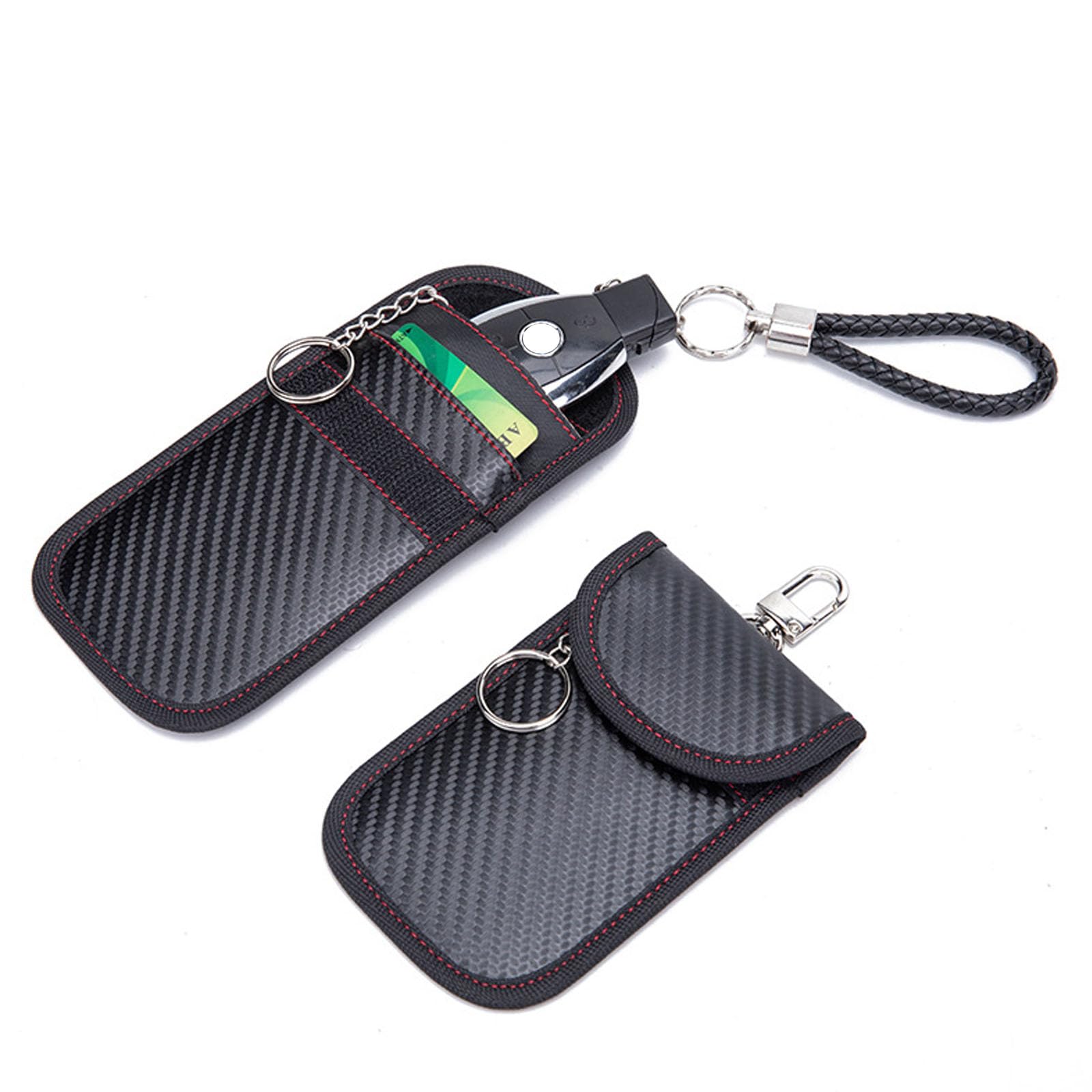 Anzhee 1 Pack Medium Car Key Faraday Pouch, RFID Signal Blocker, 100% Block Fob Signal, Car Compatible